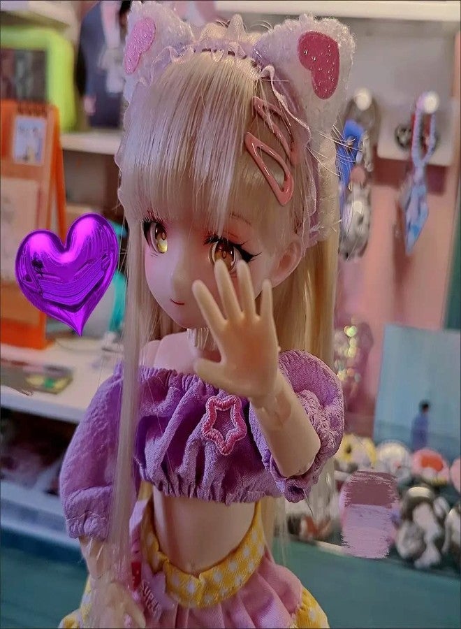 bositigo Pretty Anime Design BJD Dolls 1/6 11.8 Inch Ball Jointed Doll DIY Toys with Clothes Outfit Shoes Wig Hair Makeup,Best Birthday Gift for Princess Girls Kids Children - Diana - Image 3